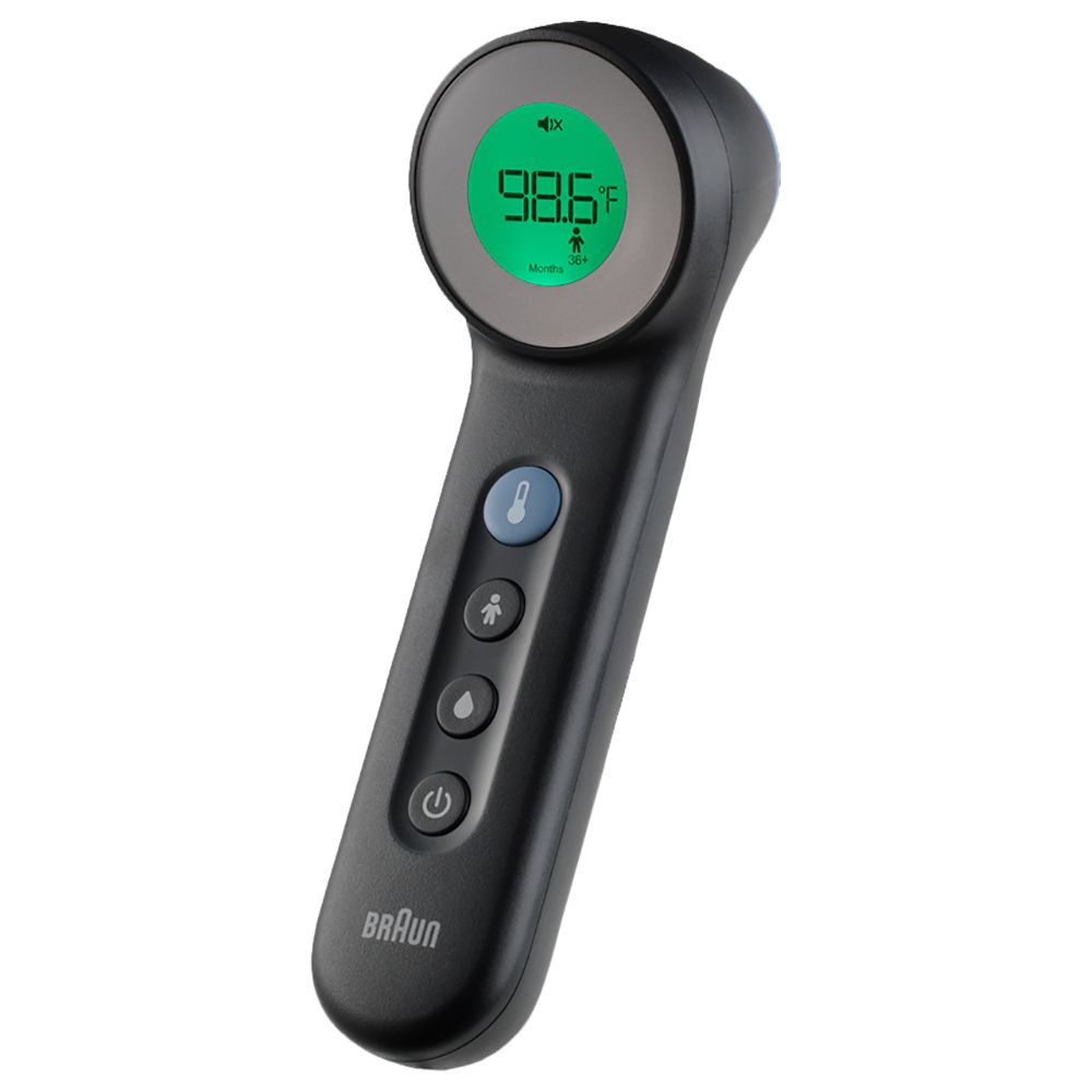 Braun Bnt B No Touch Touch Thermometer Black Babystore Ae