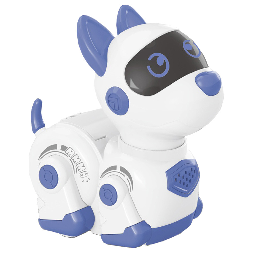 Blue and best sale white robot dog