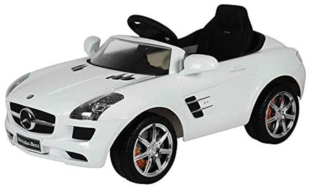 White mercedes 2024 baby car