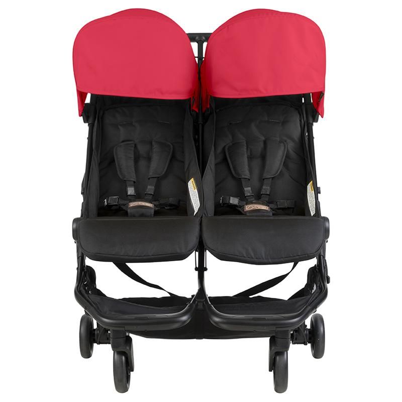 Mountain Buggy Nano Duo Twin Stroller Red Babystore.ae