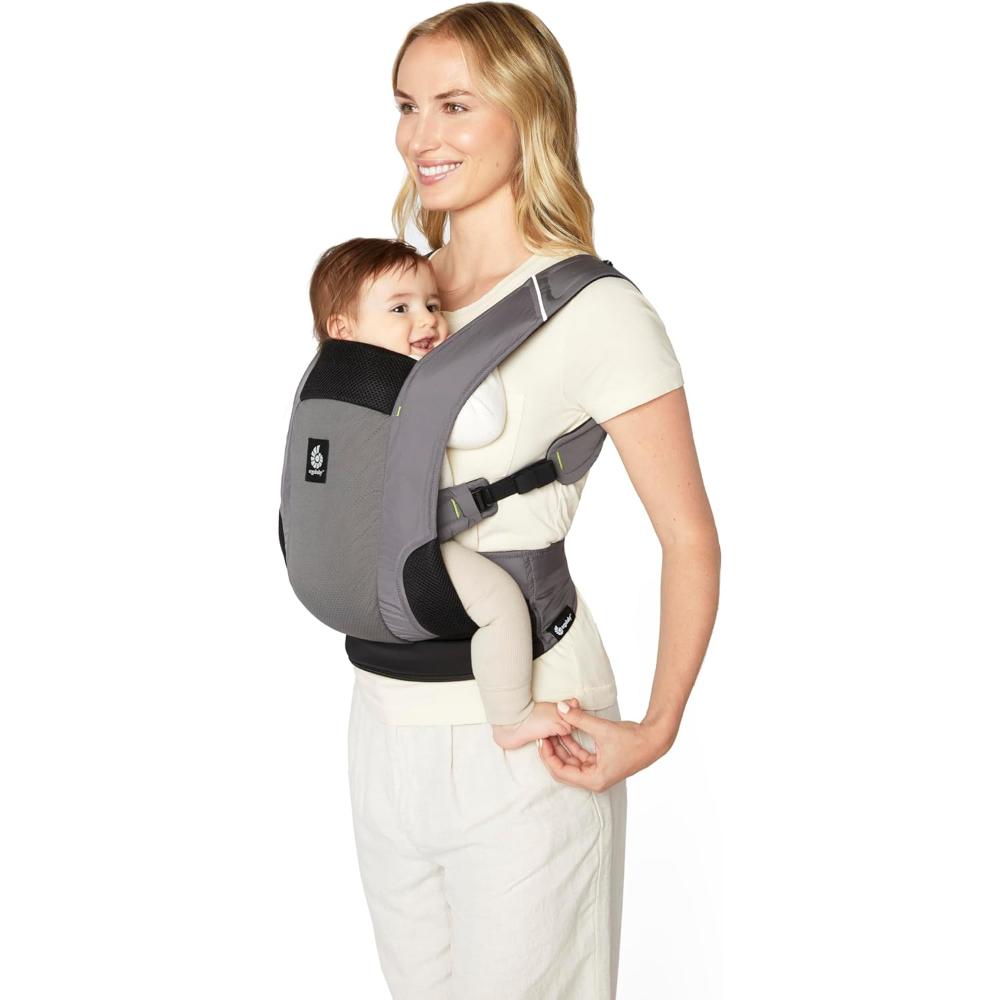 Ergobaby Away Graphic Baby Carrier Grey Babystore.ae