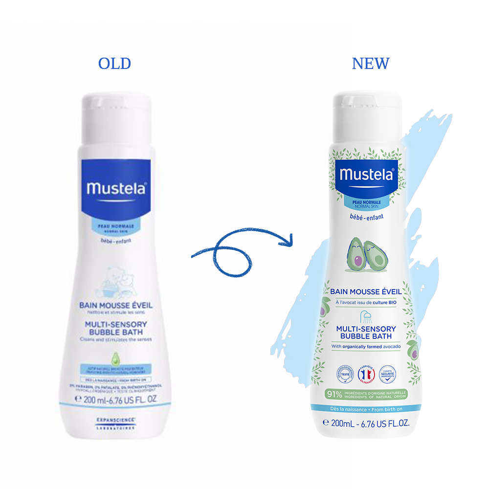 Mustela - Multi Sensory Bubble Bath - 200ml- Babystore.ae