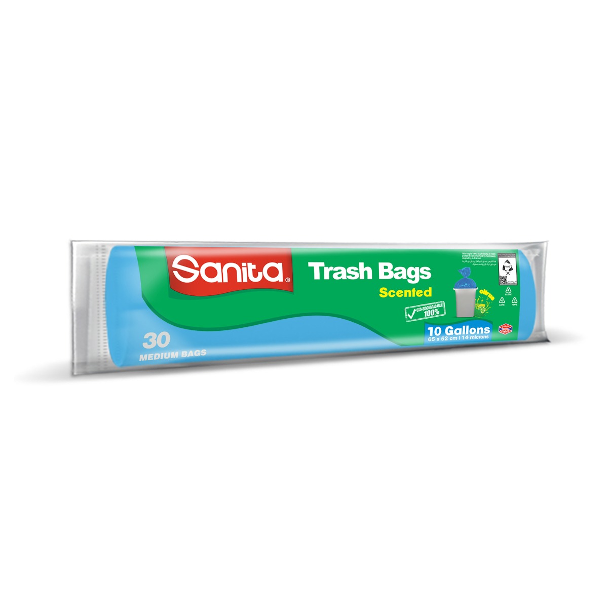 Sanita - Trash Bags Biodegradable 20 Gallons 15 Bags