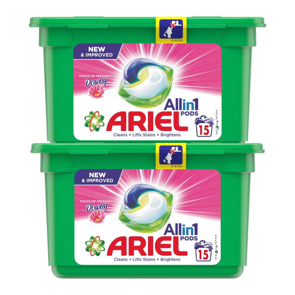 Ariel - Automatic 3in1 PODS Laundry Detergent Touch Of Freshness Downy ...