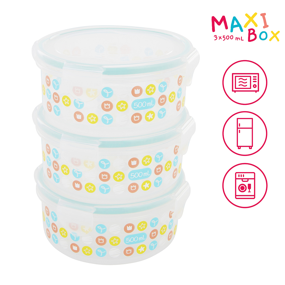 Melii Puzzle Food Storage Containers, 2 pk.