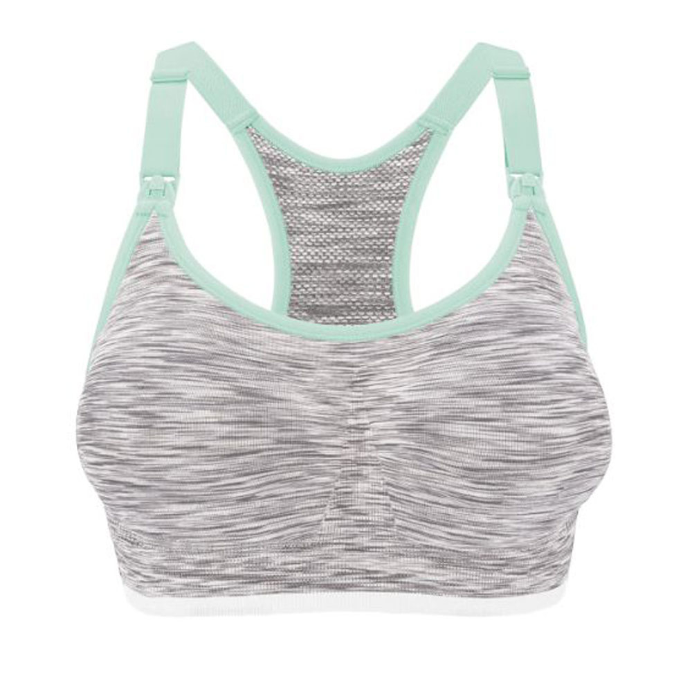 Bravado - Rhythm Body Silk Seamless Nursing Bra - Whitegrey- Babystore.ae