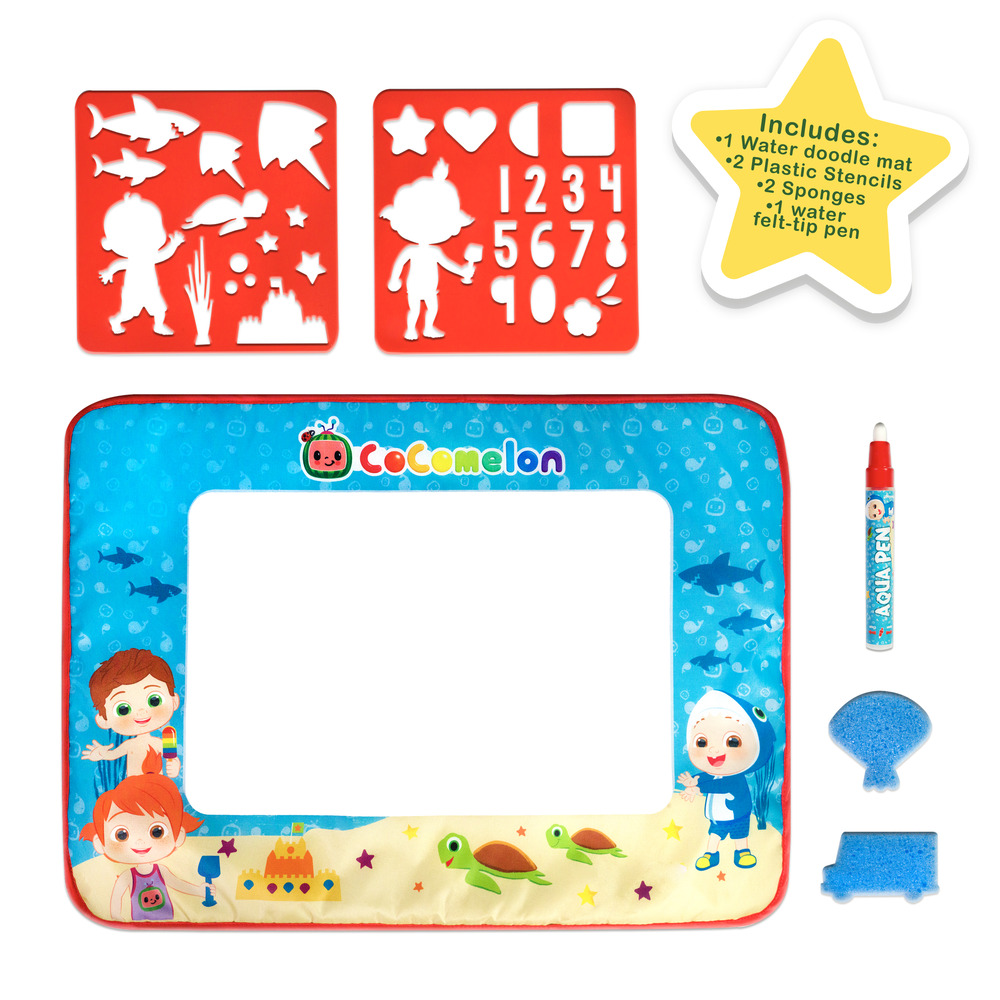 Cocomelon - Aqua Mat with Stencils- Babystore.ae