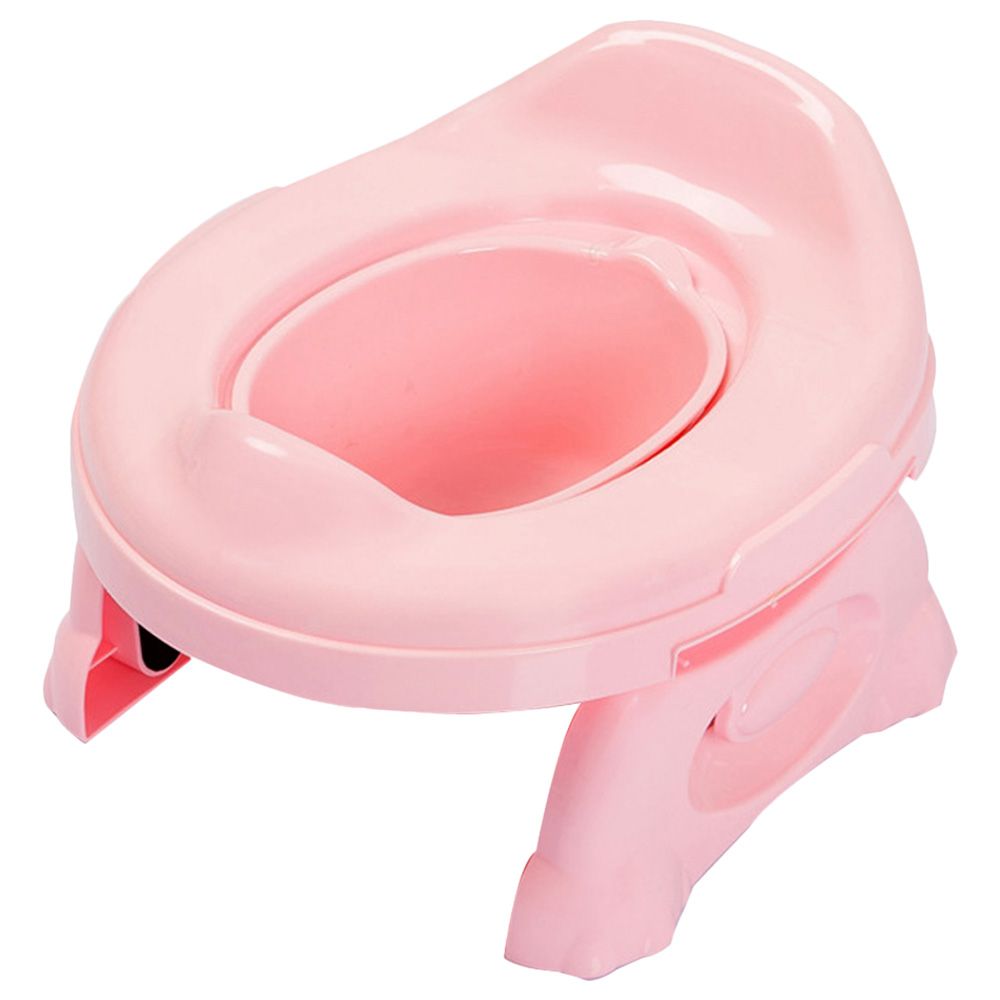 Eazy Kids - Travel Portable Potty Trainer - Pink- Babystore.ae