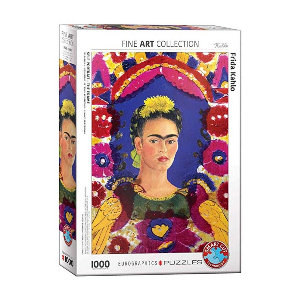 EuroGraphics Self Portrait Frame By Frida Kahlo 1000 Pieces Puzzle ...