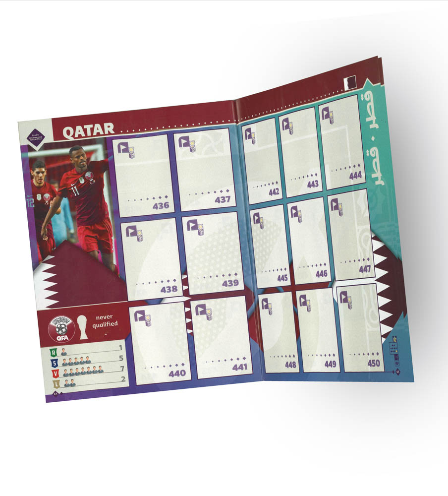 road to fifa world cup qatar 2022 sticker book