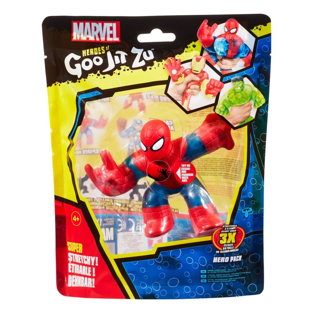 Goo Jit Zu - Lic Marvel S1 Hero Pack - Spiderman- Babystore.ae