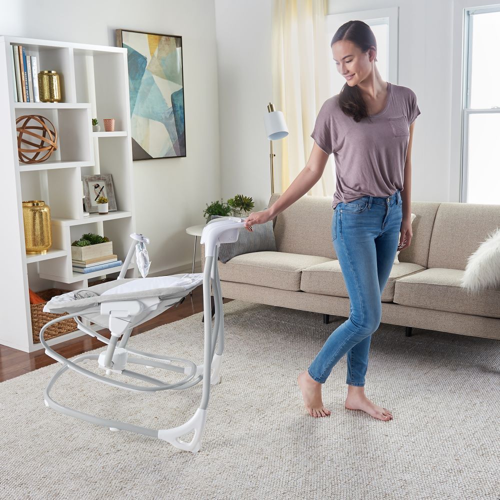 Ingenuity Simple Comfort Cradling Swing & Rocker Raylan Babystore.ae