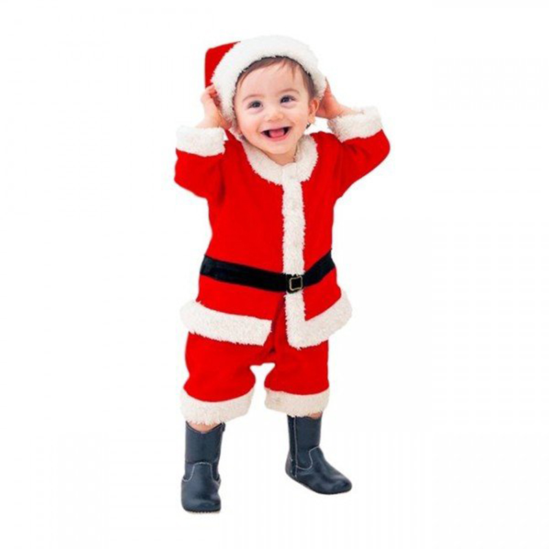 Jade - Christmas Santa Claus Costume For Kids- Babystore.ae