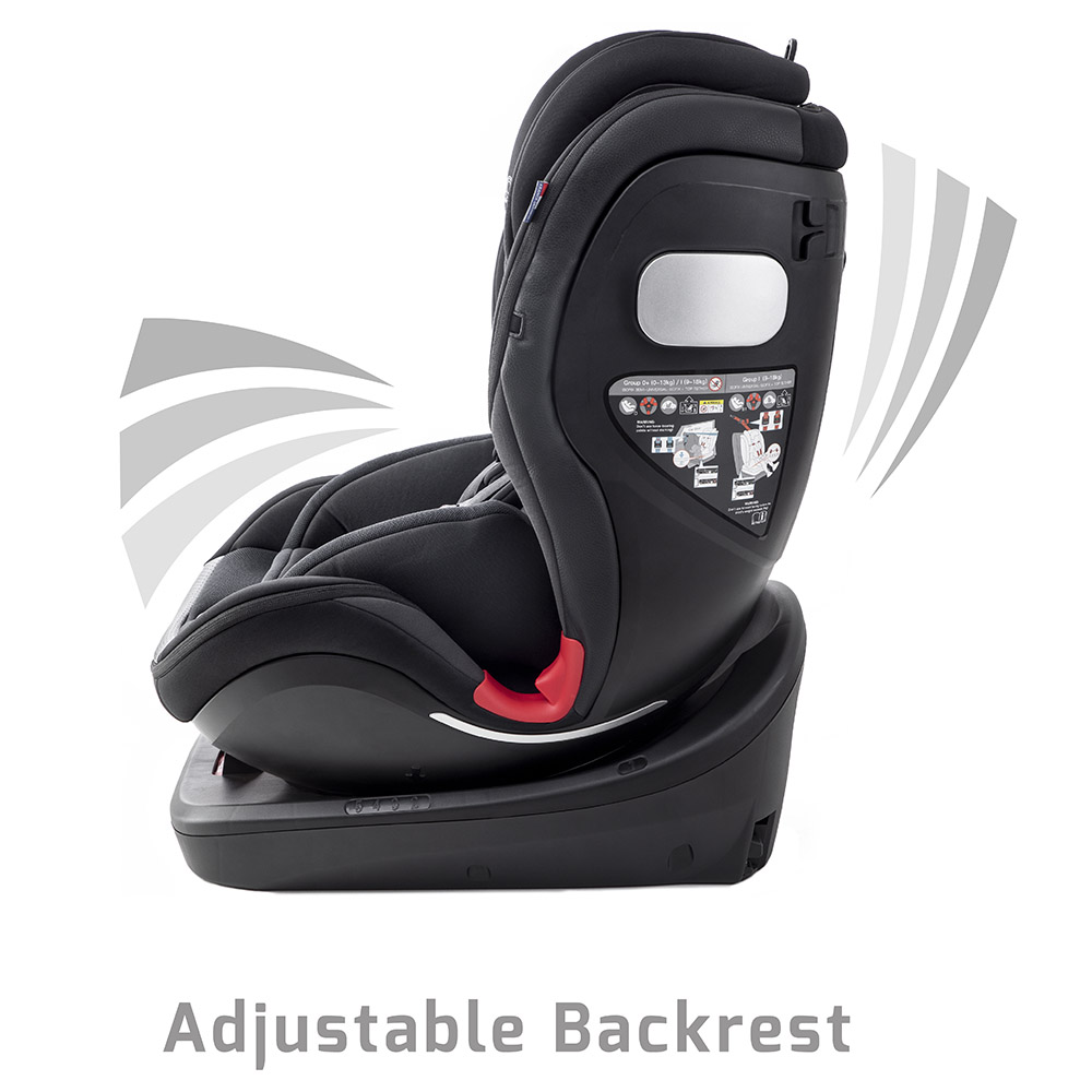 Jikel Saturn Zip 360 Rotating IsoFix Car Seat - 0 to 12 Years, Side ...