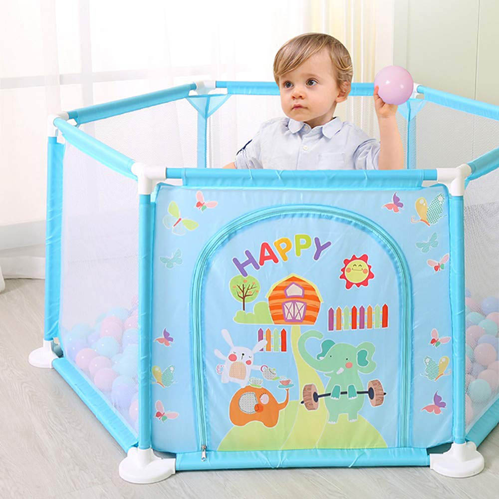 Megastar - Happy Mesh Hexagonal Playpen Washable Ocean Ball Pool ...