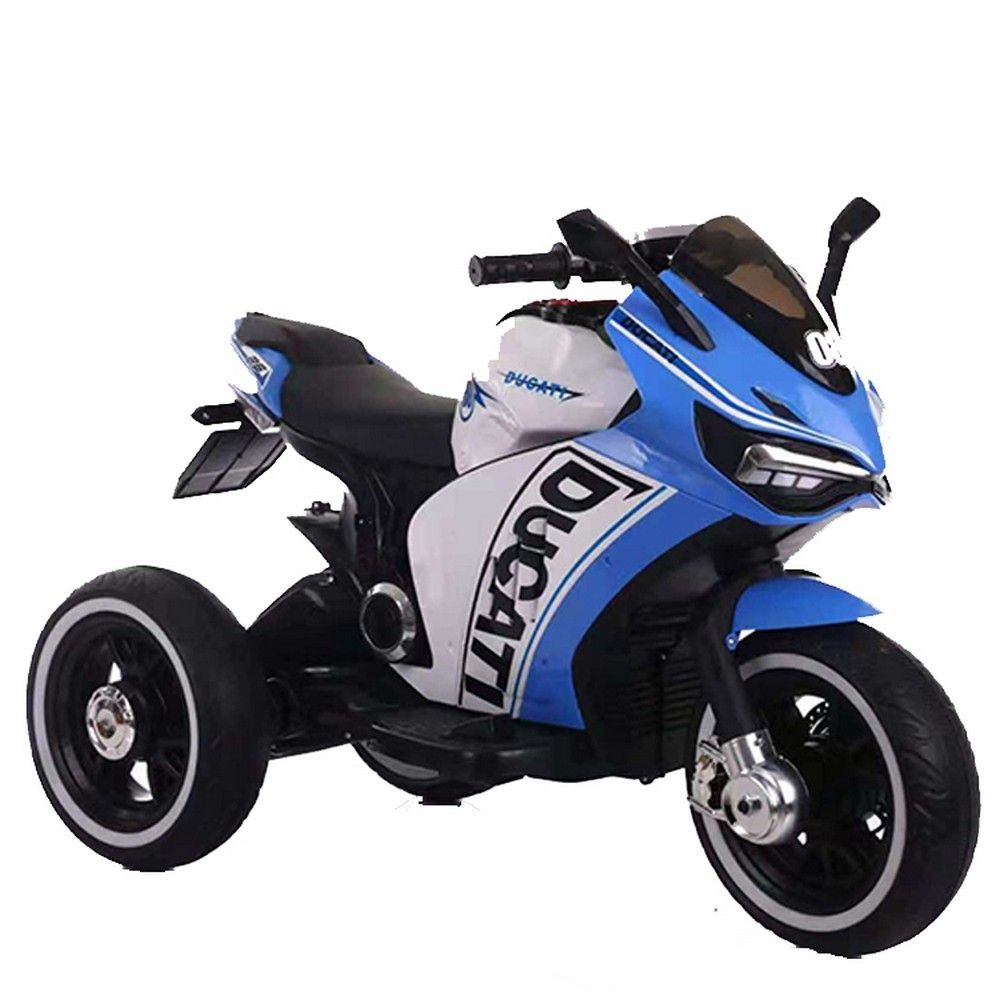 Megastar Licensed Ride On Ducatti Bike 12 V - Blue Electric Motorcycle ...