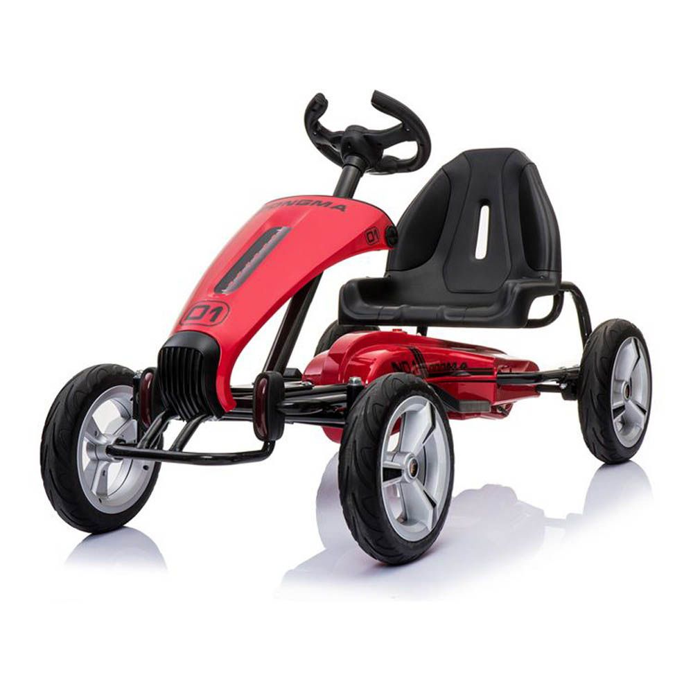 Megastar - Ride On 12 V Go Kart Racer - Red- Babystore.ae