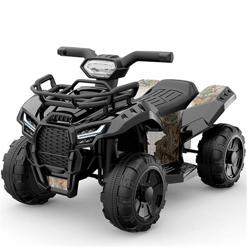 Megastar - Rideon Champion 6V Electric Quad Bike - Black- Babystore.ae