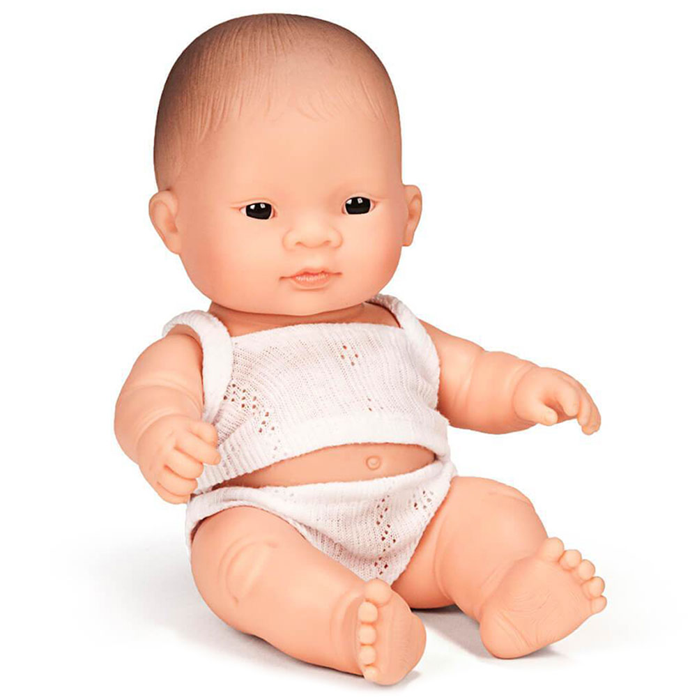 Miniland Educational - Baby Doll Asian Girl 21 cm- Babystore.ae