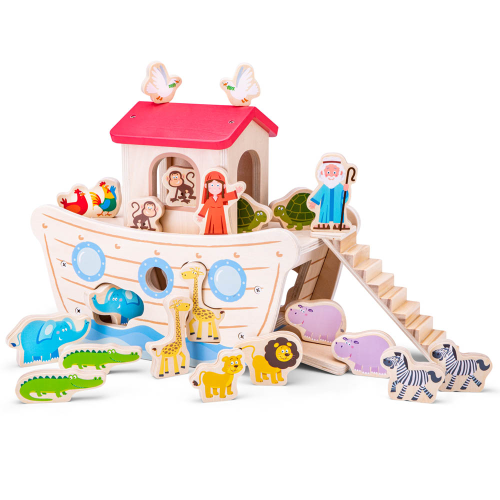 New Classic Toys Noah's Shape Sorter Ark Babystore.ae