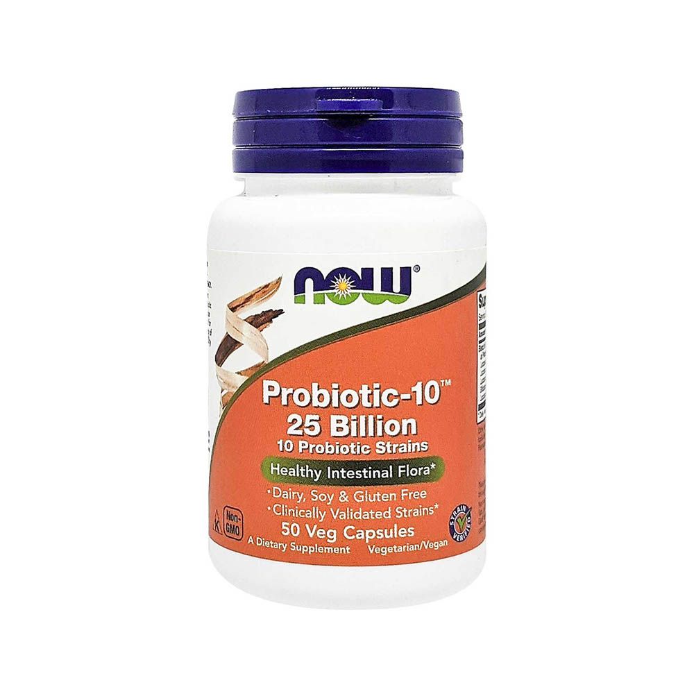 Now Foods - Probiotic 10 25 Billion 50 Veg Capsules- Babystore.ae