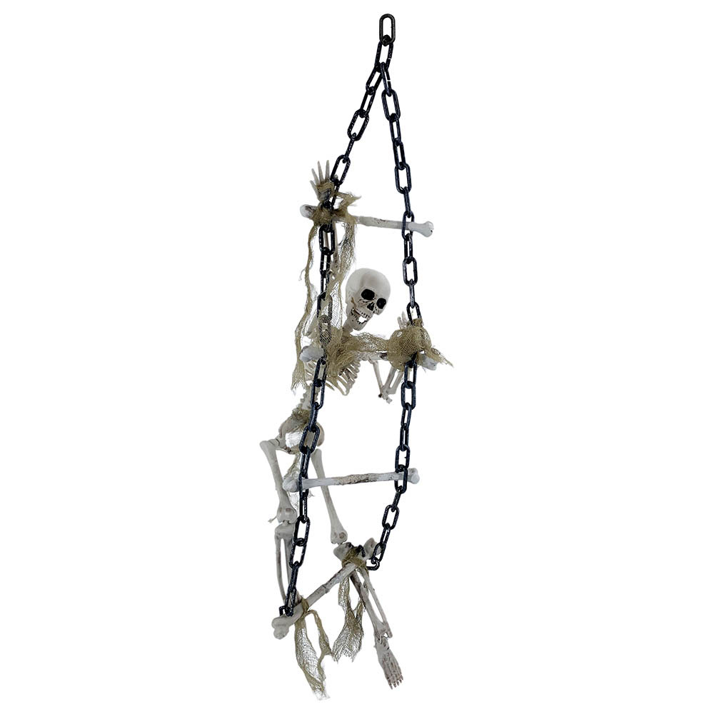 Party Magic - Hanging Skeleton W/ Chained Ladder- Babystore.ae