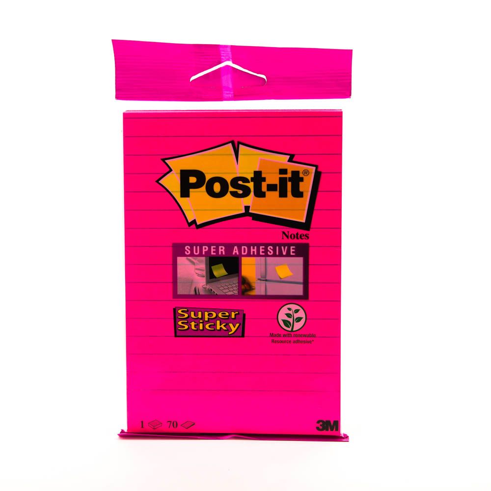 Post-it Super Sticky Notes 675-4SSMIA, 4 in x 4 in (101 mm x 101