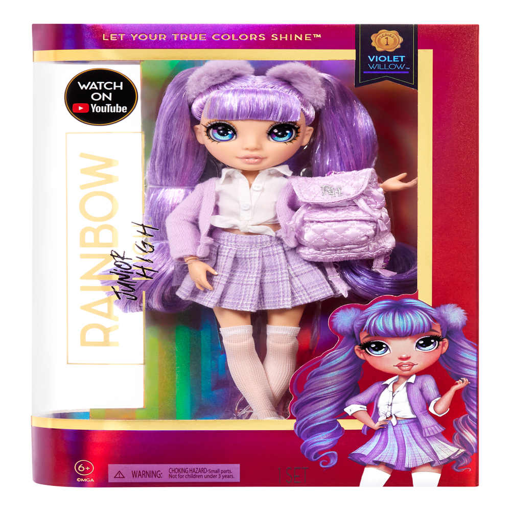 Rainbow High - Junior High Violet Willow - 9 Inch Purple Fashion Doll ...