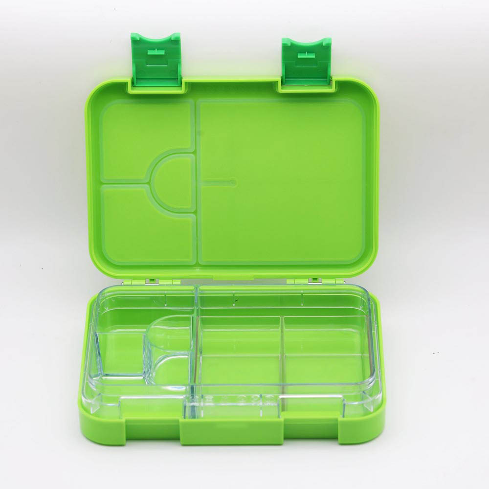 Rainbow Skool - 4 Compartment Lunch Box - Pineapple - Green- Babystore.ae