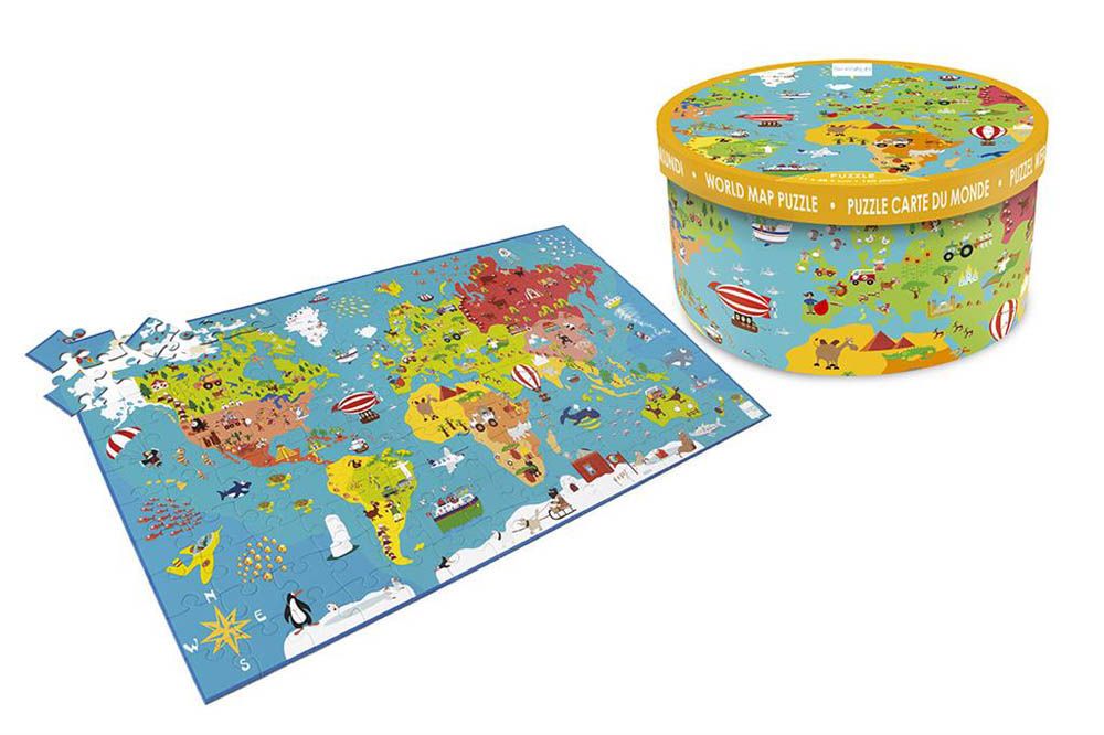 Scratch europe - Puzzle World Map 150 Pieces- Babystore.ae