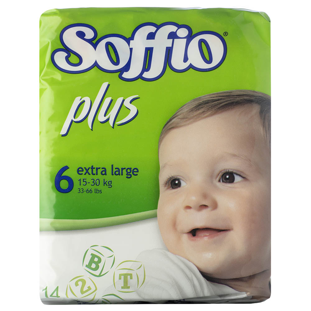 ultra comfort size 6 (15-30 kg) 14 diapers