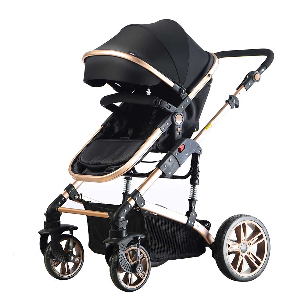 Teknum Luxury 3-in-1 Pram Stroller for 0-3 Years | Organic Linen ...