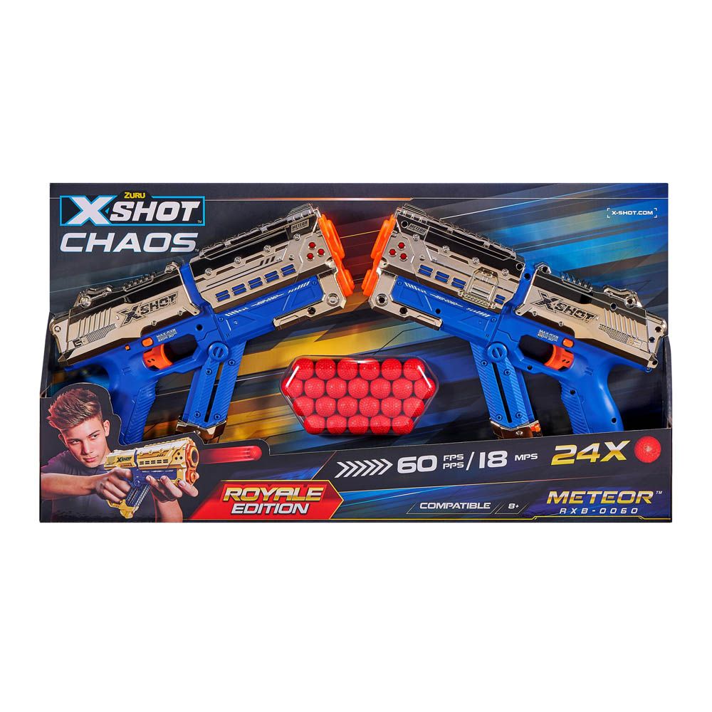 X Shot - Dart Ball Blaster-Chaos Golden - 36419- Babystore.ae