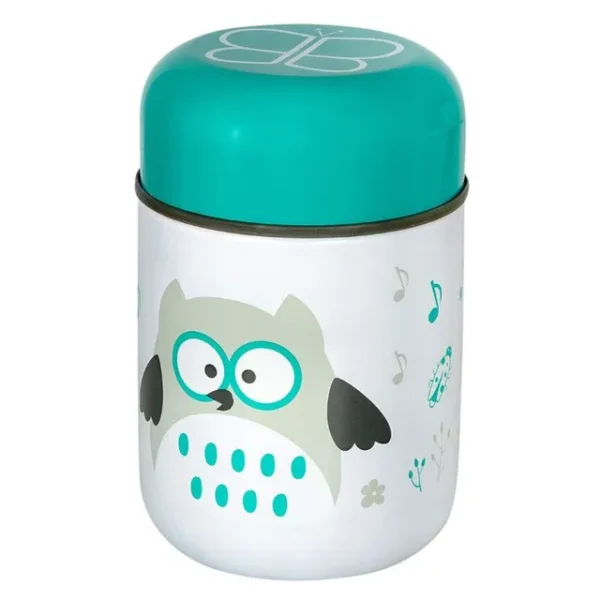 Bbluv – Food – Thermal Food Container With Spoon And Bowl – Aqua
