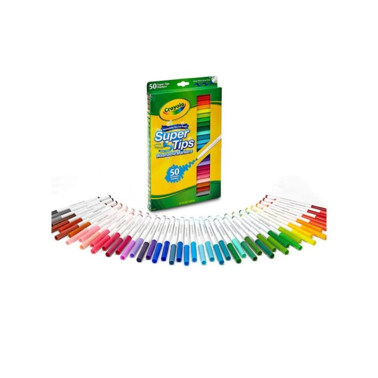 Crayola - SuperTips Washable Markers 50pc | Vibrant Ink, Perfect for Writing, Drawing, Coloring, Shading, and Blending - Ideal for Any Art Project - Safe, Nontoxic, and Easily Washable Formula| Ages 3+