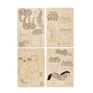 Crayola - 3D Wooden Jungle Animal Craft Kit, Ages 5+