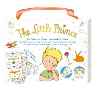 Avenir - The Little Prince Face Stickers & Tattoos Set – 18 Reusable Face Stickers & 123 Tattoo Stickers | Easy to Apply & Remove | Kids Party, Dress-Up & Creative Play
