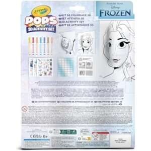Crayola - POPS 3D Activities Set Colouring and Creating 3D Pictures | Creative Activity and Gift for Children, Theme Disney Princess, | Ideal for gift ages from 6 Years