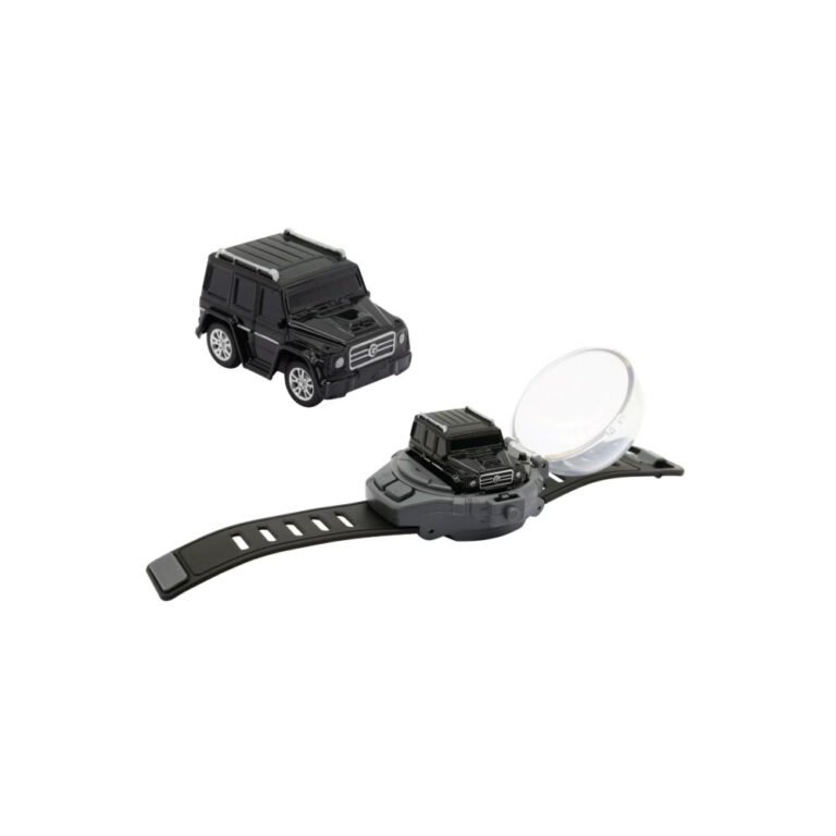 D-power - 1:64 Scale Watch Remote Control Car (Black)– 2.4GHz Mini RC Car with Wearable Controller | Compact Racing Toy for Kids Ages 3+