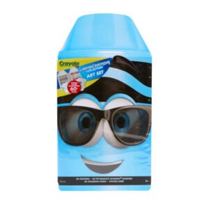 Crayola - Blue Limited Edition Art Case – Collectible Set with Retired & Classic Crayons, Pip-Squeaks Markers, Coloring Pages & Stickers | Portable Kids Art Kit & Gift for Creative Fun