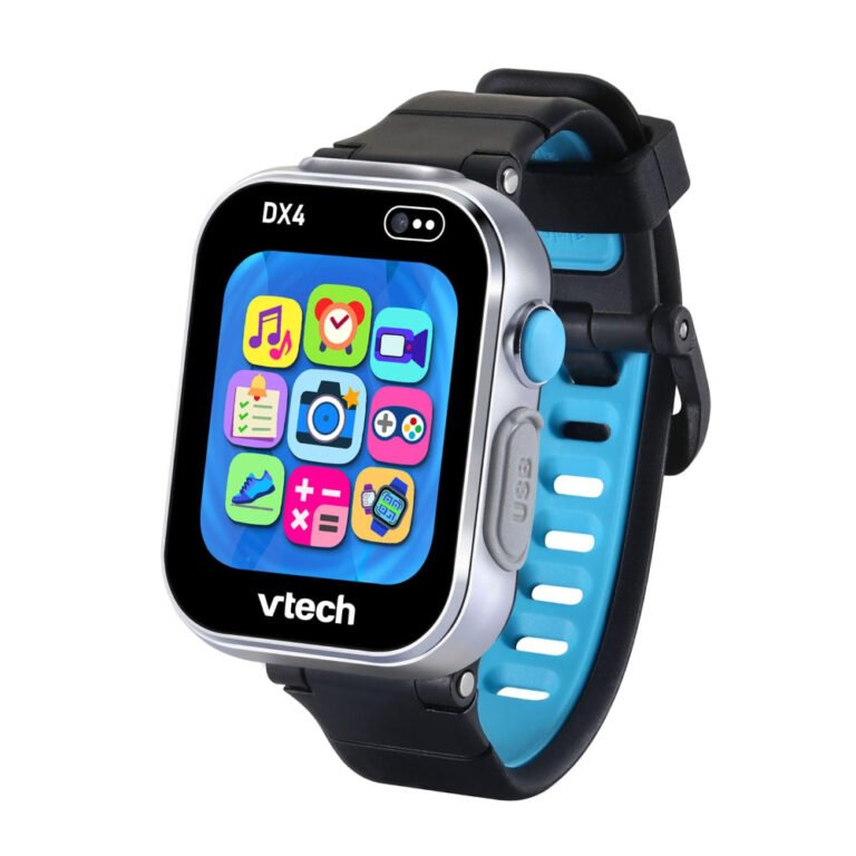VTech - KidiZoom Smartwatch DX4 Black - Camera & Games, Video Recorder, Voice Changer