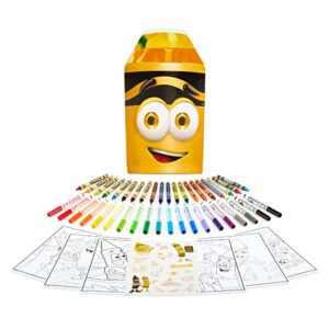 Crayola - Yellow Limited Edition Art Case – Collectible Set with Retired & Classic Crayons, Pip-Squeaks Markers, Coloring Pages & Stickers | Portable Kids Art Kit
