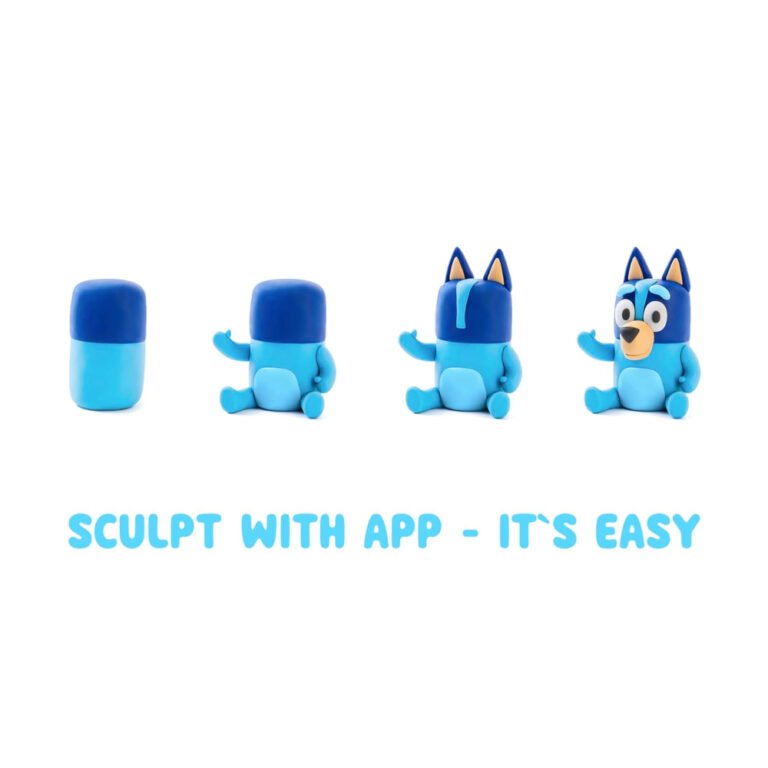 Hey Clay - Rusty. Colorful modeling air-dry clay, 5 cans with fun interactive app for kids aged 3+ years.
