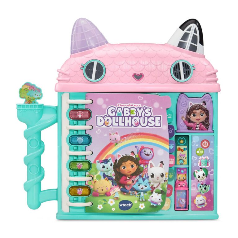 VTech - Gabby’s Dollhouse Cat-a-Vator Discovery Book with Lights, Music & Learning (Ages 3+)