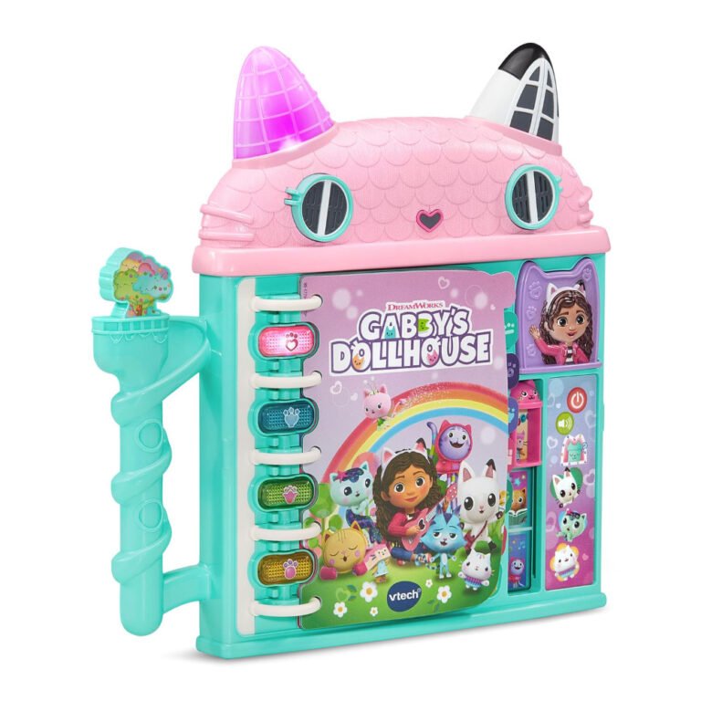 VTech - Gabby’s Dollhouse Cat-a-Vator Discovery Book with Lights, Music & Learning (Ages 3+)