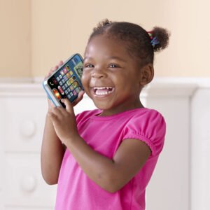 VTech - Chat & Discover Toy Phone with Light-Up Screen, Games & Learning Apps for Toddlers