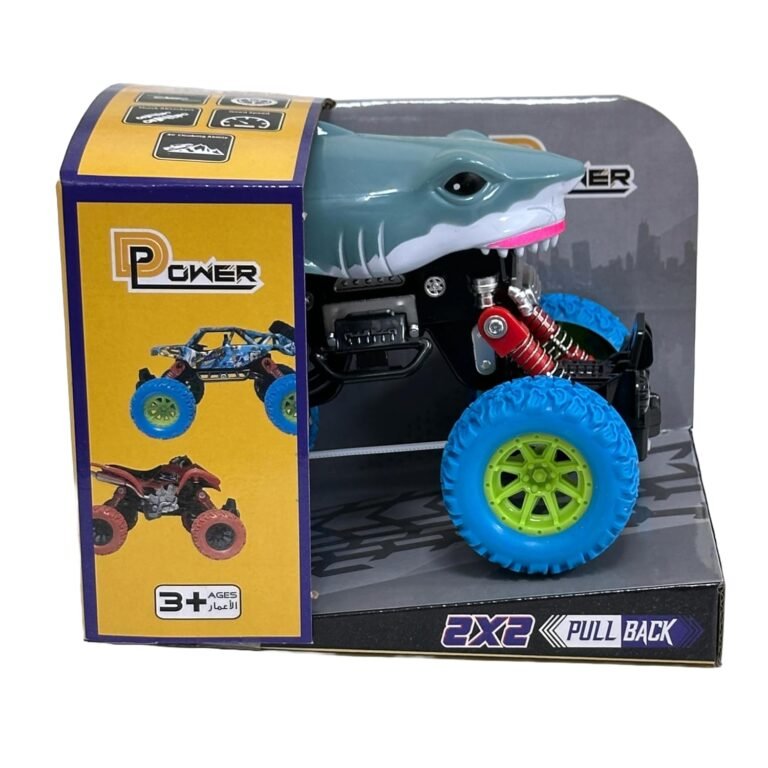 D-Power - PullBack Crazy Tiger Truck | No Batteries Needed, Fun for All Ages | 3+
