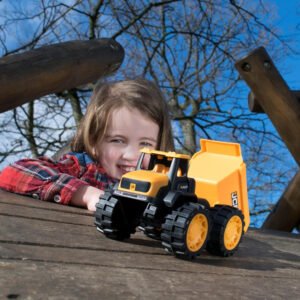D Power - Teamsterz JCB 10" Dump Truck with Sand Tools and Helmet Playset