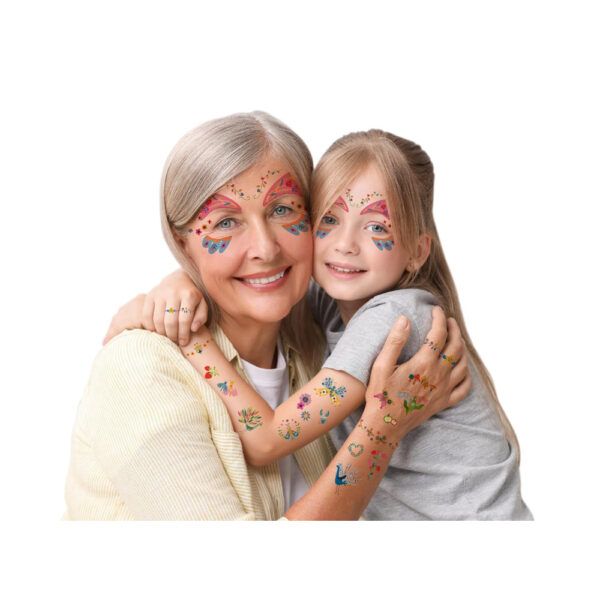 Avenir – Fancy Me Face Stickers & Tattoos for Kids – Fantasy Garden World | 110+ Cosmetic-Grade Removable Stickers | Safe Family Fun Activity for Dress-Up, Parties & Creative Play