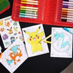 CRAYOLA – Case with Colours & Stickers Pokémon, Felt Pen Set, Colouring Pages, Stickers, 45 Pieces, Creative Gift for Children from 5 Years